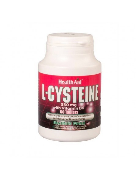 L-Cisteína 550 mg con Vitamina B6 Health aid