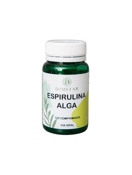 Spiruldin Spirulina (algas de Mexico) 450 mg. Dimefar