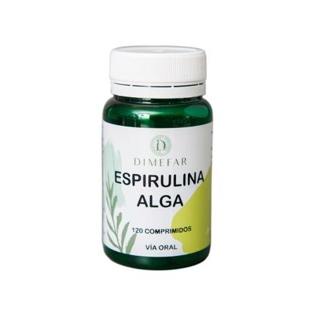 Spiruldin Spirulina (algas de Mexico) 450 mg. Dimefar