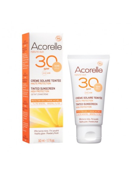 Crema Facial color gold SPF 30 Acorelle