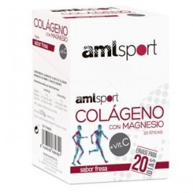 Colageno con Magnesio y Vitamina C fresa AML Sport