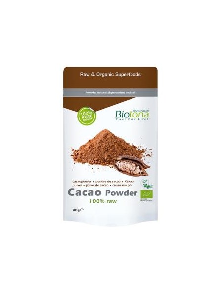 Cacao Raw en Polvo Bio Biotona
