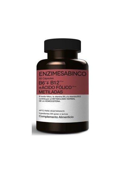 Vitamina B6 + B12 + Acido Folico Metiladas Enzime - Sabinco