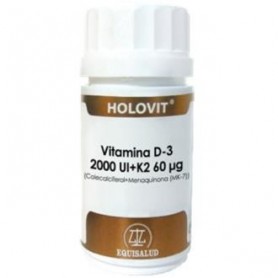 Holovit Vitamina D3 2000 UI + K2 60 mcg + menaquinona Equisalud