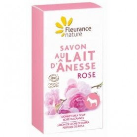Jabon Leche de Burra con rosa Fleurance Nature