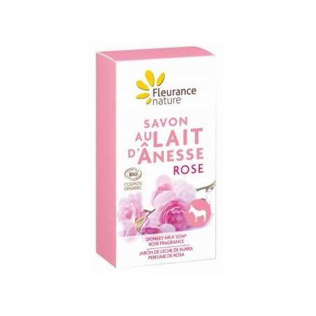 Jabon Leche de Burra con rosa Fleurance Nature