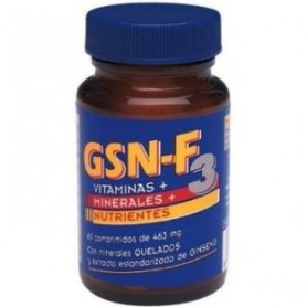GSN-F3 Vitaminas y Minerales Nutrientes 463 Mg.