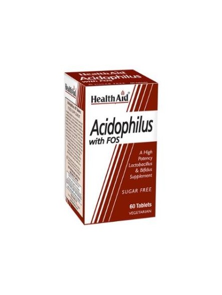 Acidophilus Mega Potency con FOS de Health Aid