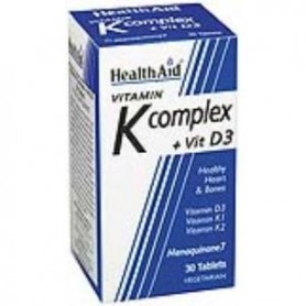 Vitamina K Complex. Con vitamina D3 de Health Aid