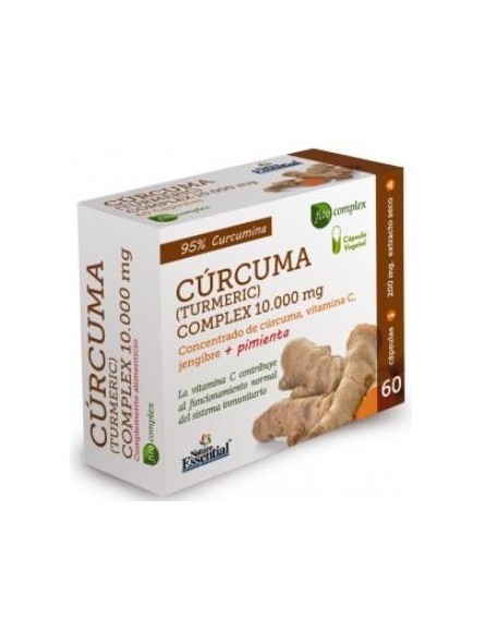 Curcuma 10.000mg. + jengibre + pimienta Nature Essential
