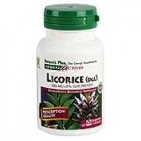 Licorice (DGL) regaliz 500mg. Herbal Actives Natures Plus