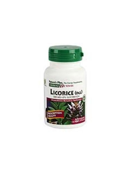 Licorice (DGL) regaliz 500mg. Herbal Actives Natures Plus