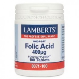Acido Folico 400 mcg. Lamberts