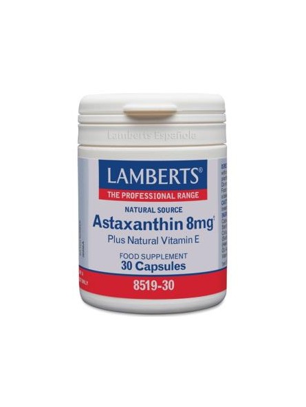Astaxantina 8 mg con vitamina E Lamberts