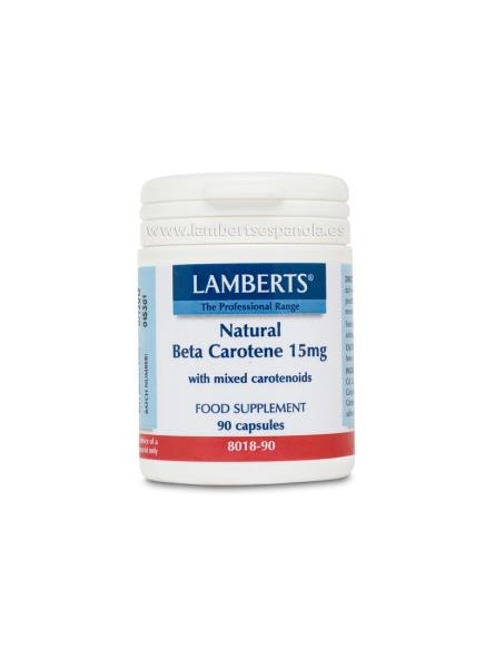 Beta Caroteno Natural 15mg (Vitamina A) Lamberts