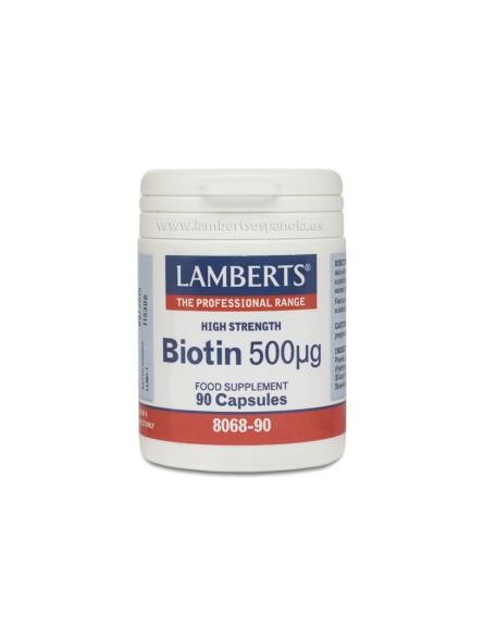 Biotina 500 mcg Lamberts