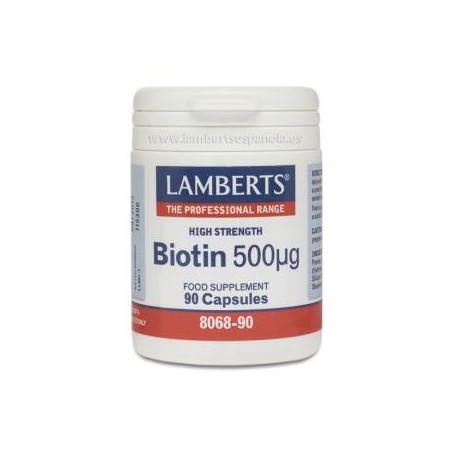 Biotina 500 mcg Lamberts