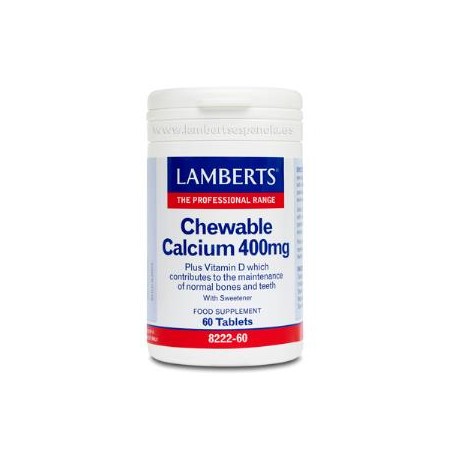 Calcio Masticable 400 mg Lamberts