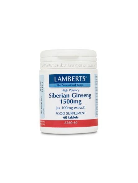 Ginseng Siberiano 1.500 mg Lamberts