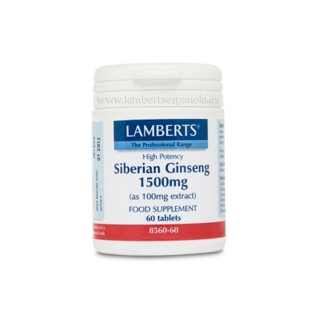 Ginseng Siberiano 1.500 mg. Lamberts