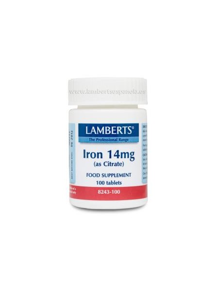 Hierro 14 mg citrato Lamberts
