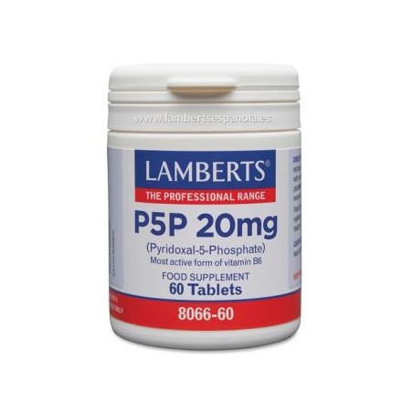 P5P 20 mg piridoxal-5-fosfato Lamberts