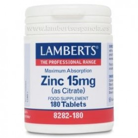 Zinc (Como Citrato) 15 mg. Lamberts