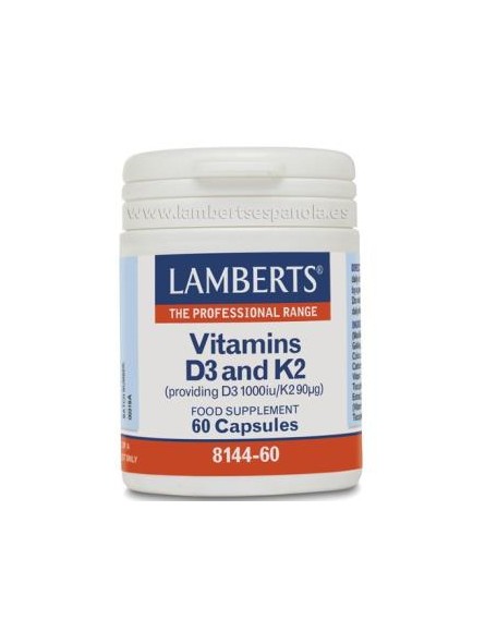 Vitamina D3 1000 UI + K2 Lamberts