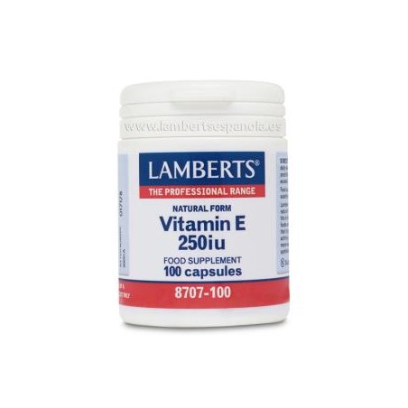 Vitamina E Natural 250 ui Lamberts