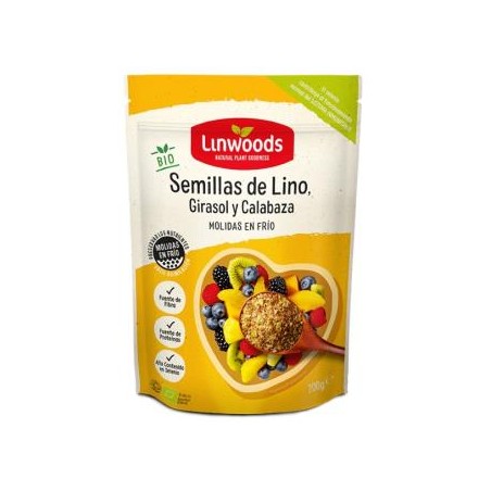 Semillas Lino, Calabaza y girasol molidas Linwoods