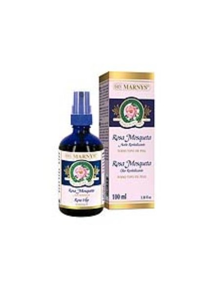 Aceite de Rosa Mosqueta spray etiqueta rosa Marnys
