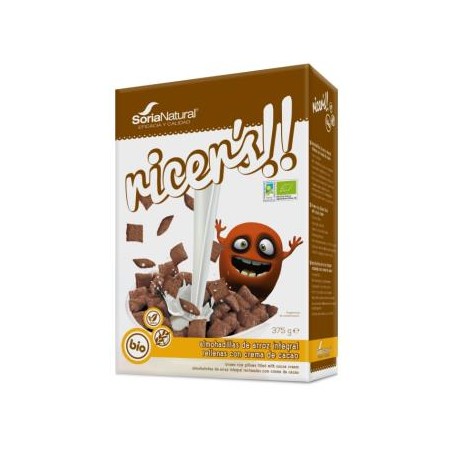 Ricers Cereales cacao y avellanas Bio Vegan Soria Natural