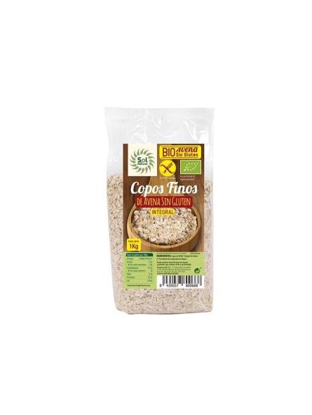 Copos de Avena finos Bio Sin Gluten Sol Natural