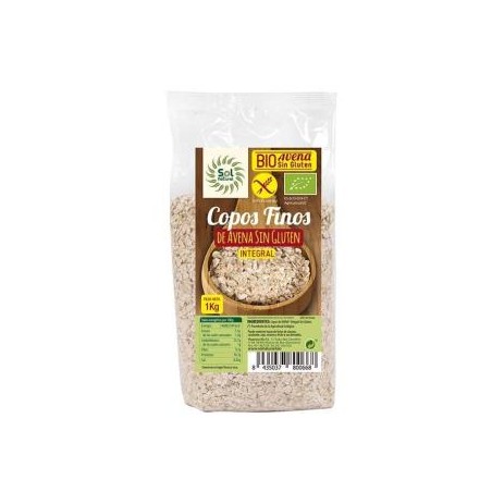 Copos de Avena finos Bio Sin Gluten Sol Natural