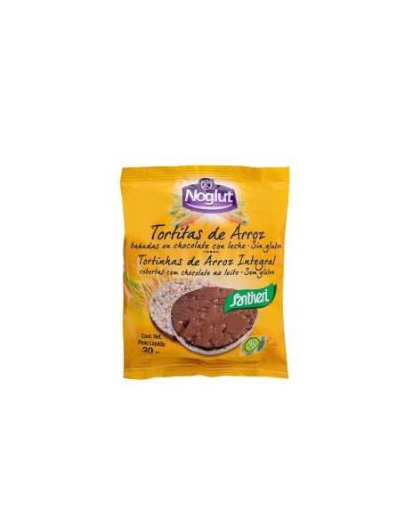 Noglut Tortitas de Arroz Choco con Leche Santiveri