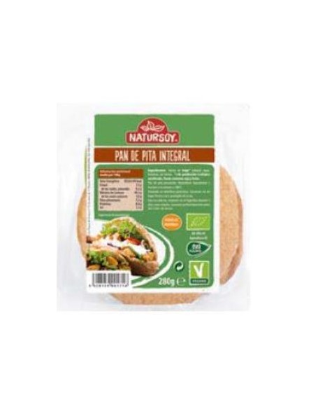Pan de Pita integral Bio Vegan Natursoy