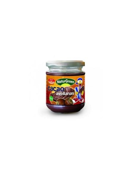 Crema de Cacao y Avellanas Bio sin gluten Vegan Naturgreen