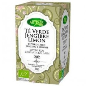Te Verde Jengibre con limon Bio Artemis Bio