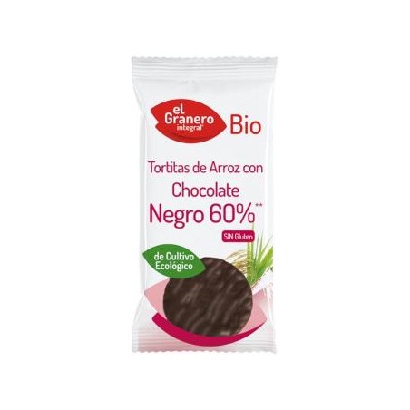 Tortitas de Arroz con chocolate negro Bio El Granero