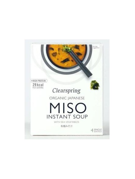Sopa de Miso con algas instantanea Clearspring