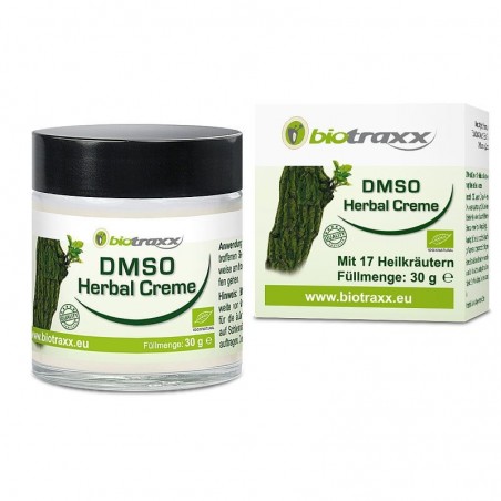 Crema de hierbas y DMSO (dimetilsulfóxido) Biotraxx