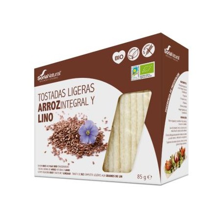 Tostadas de Arroz integral Y Lino Bio Soria Natural