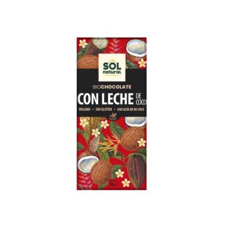 Chocolate con Leche de Coco Bio Sol Natural