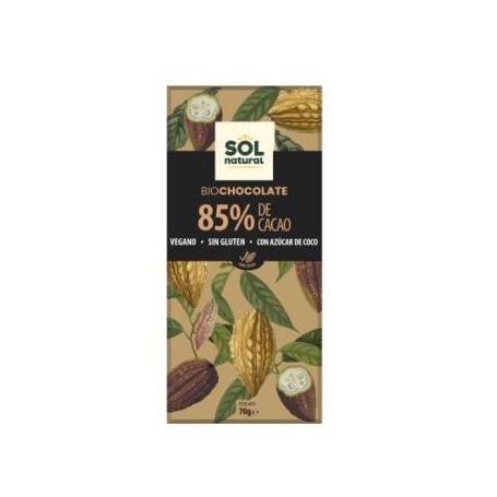 Chocolate Negro 85% Bio Sol Natural