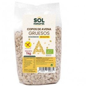 Copos de Avena Gruesos integrales Bio sin gluten Sol Natural