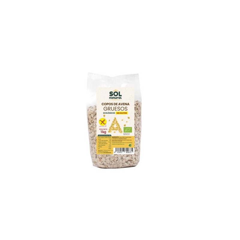 Copos de Avena Gruesos integrales Bio sin gluten Sol Natural