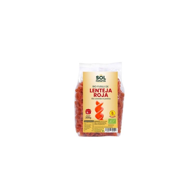 Fusilli de Lenteja Roja Sol Natural