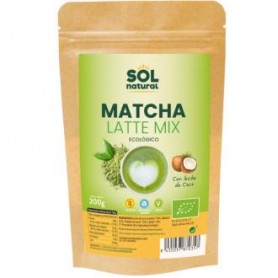 Matcha Latte Mix con leche de coco Bio Sin gluten Sol Natural