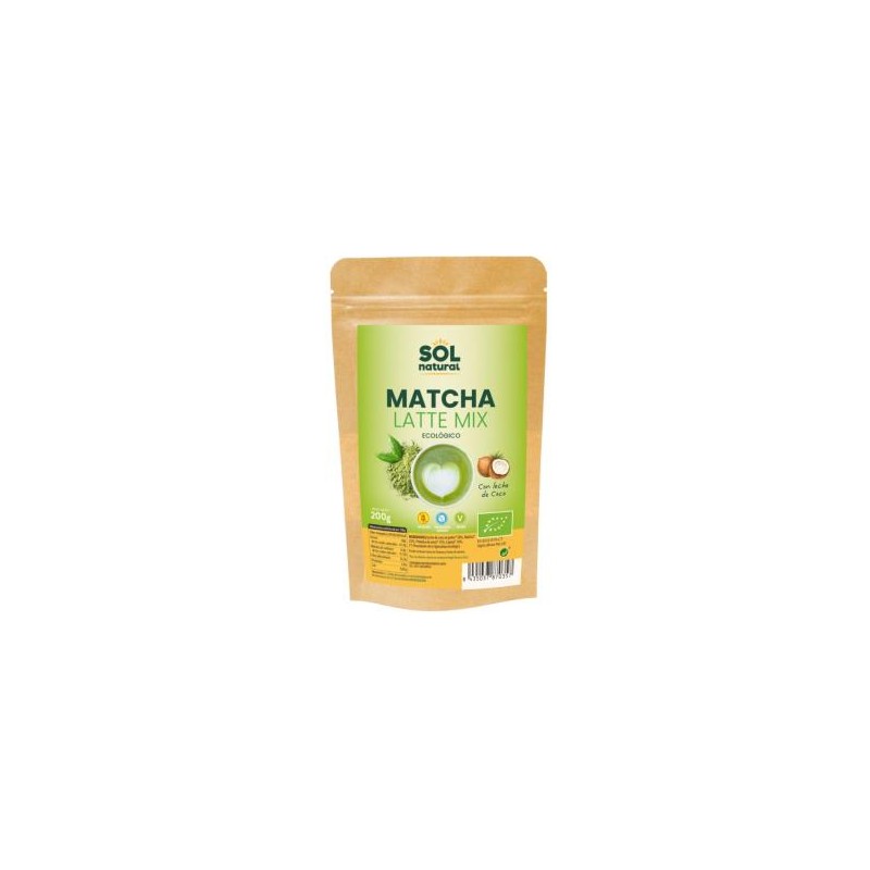 Matcha Latte Mix con leche de coco Bio Sol Natural