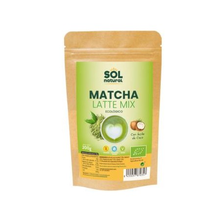 Matcha Latte Mix con leche de coco Bio Sol Natural